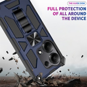 Funda híbrida de doble capa con soporte resistente para Xiaomi Redmi 10C 9C 9A 10A K70E 9 / <span class=keywords><strong>12T</strong></span> Pro Poco X6 X4 X3 Pro, funda con soporte - Product Image 2