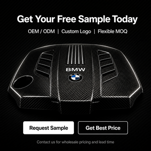 Droge carbon fiber motorcover voor BMW G20 G28 G22 G23 G30 G38 G11 G12 B48 2.0T 3/4/5/7 Serie Trim - Product Image 2