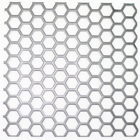 Grille de haut-parleur en métal perforé nid d'abeille, revêtement poudré personnalisé, en acier inoxydable, maille métallique perforée