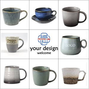 Mug en céramique OEM ODM à glaçure réactive, avec poignée irrégulière en corde, idéal pour le café, le thé, la maison et le bureau - Product Image 5