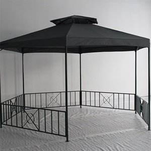 Lục giác đôi mái <span class=keywords><strong>gazebo</strong></span> ngoài trời không thấm nước vườn tán pergola - Product Image 5
