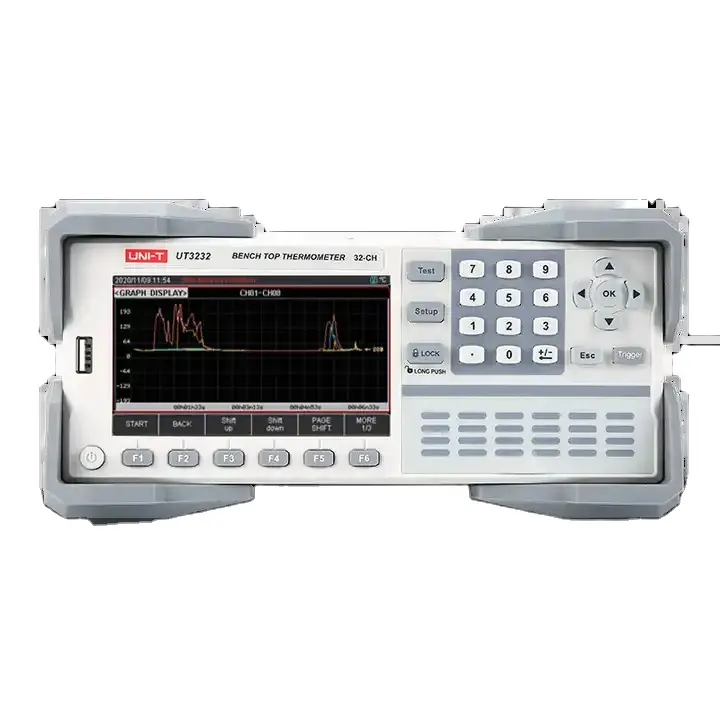 UNI-T UT3232 Многоканальный регистратор температуры 32-канальный многоточечный тестер повышения температуры 4,3-дюймовый ЖК-экран