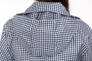 Pôcho de chuva para mulheres, design clássico da moda preto e branco para sol - Product Image 6