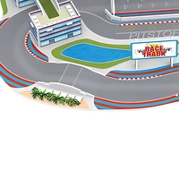 Puzzle de circuit de course en mousse 3D à assembler soi-même avec accessoires de voiture en métal, jouet éducatif pour enfants