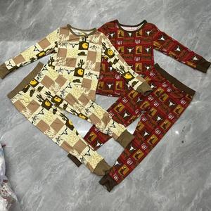 Pigiami Personalizzati per Bambini, Pigiami a Maniche Lunghe, Abbigliamento per Bambine, Set Personalizzati in Bambù, <span class=keywords><strong>Vestiti</strong></span> per Bambini - Product Image 1