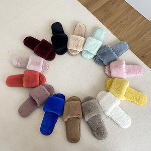 Wholesale Cute Plush Fuzzy <strong>Slippers</strong> Women Animal Print Plush Christmas <strong>Slipper</strong> Kawaii House Home Female <strong>Slipper</strong> for Lady - Product Image 3