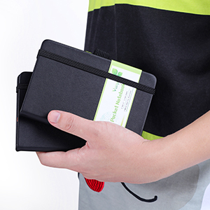 Pocket <b>Small</b> Leather A5 Lined Journal Blank Notebook Customizable Printing for Writing - Product Image 2