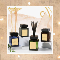 Diffuseur d'huiles essentielles sans flamme, écologique, romantique, à faire soi-même, bâtonnets de diffuseur, parfum longue durée, 1000 ml, 2000 ml, verre
