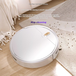 Robotic <b>Vacuum</b> <b>Cleaner</b> 3-in-1 Vacuuming Mopping Sweeping Robot Gyroscope Navigation USB Powered App Control Household - Product Image 6