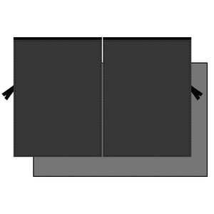 Car Side <b>Window</b> <b>Shades</b> Double Layer Mesh Magnetic Sun Protection Privacy Curtain For Car <b>Windows</b> - Product Image 2