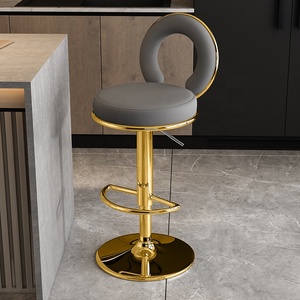 <span class=keywords><strong>Chaise</strong></span> de <span class=keywords><strong>bar</strong></span> meubles de comptoir nordiques en métal cuir pivotant en cuir chaises de cuisine de luxe modernes en or tabouret de <span class=keywords><strong>bar</strong></span> <span class=keywords><strong>pour</strong></span> <span class=keywords><strong>table</strong></span> de <span class=keywords><strong>bar</strong></span> - Product Image 5