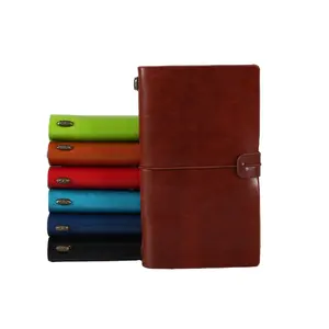 2022 Blue Genuine Leather Journal Diary Writing Notebook