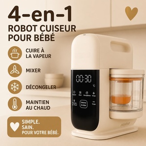Robot culinaire électrique en verre pour bébé 220V, appareil de cuisine de qualité alimentaire pour usage domestique - Product Image 3