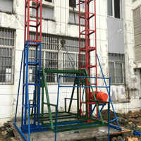 Ensemble complet de monte-matériaux à portique de 24 m à haute efficacité pour chantier de rénovation