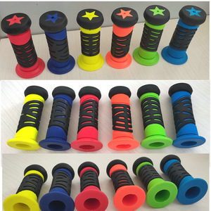Poignées de guidon de vélo pour enfants 22,2 mm TPR antidérapantes colorées Accessoires de vélo pour enfants - Product Image 1