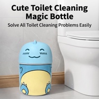 Nettoyant WC automatique écologique parfum citron, flacon pour réservoir, 2500 chasses d'eau, 4 mois, détartrage lent pour cuvette et citerne