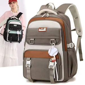 Conjunto de Mochila Escolar de 5 Piezas, Diseño de Dibujos Animados, Estilo Preppy, con Cierre, Correa con Amortiguación de Aire, Unisex, para Adolescentes, Nueva Moda 2025 - Product Image 2