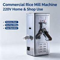 Machine à décortiquer le riz en acier inoxydable avec moteur en cuivre pour le décorticage du riz, du blé, du millet, du maïs et du sorgho