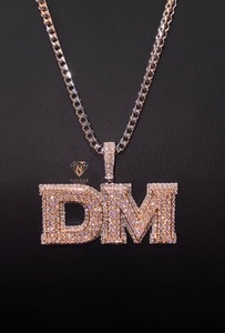 Hip Hop Moissanite Pendant 925 Silver Plated VVS Diamond Iced Out Pendant Supplier Factory Available At Good Price - Product Image 1