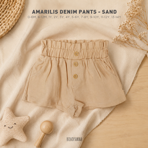 Pantalones vaqueros Amarilis Sand: Comodidad, diseño elegante y uso versátil para niñas activas que disfrutan de cada día - Product Image 2