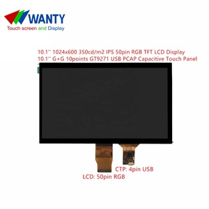 Wanty 10.1 inch G + G pcap projective Touch Panel Điện dung màn hình cảm ứng 1024*600 TFT IPS RGB LCD cảm ứng mô-đun hiển thị - Product Image 3