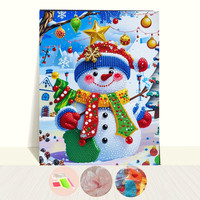 Peinture Diamant 5D DIY Faite Main Thème Noël Dessin Animé, Kit Complet avec Cadre, Idéal pour Enfants Débutants, Décoration Maison, Cadeaux de Fêtes