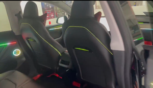 Nâng cấp 256 màu sắc giao hưởng Led xe nội thất môi trường xung quanh phụ kiện chiếu sáng cho Tesla mô hình 3/Y 2021 2023 bầu không khí dải ánh sáng - Product Image 4