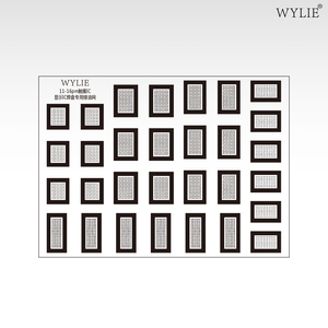 แผ่นสเตนซิลกันน้ำมันสีเขียว WYLIE Display IC สำหรับงานบัดกรี UV ซ่อมแซมชิป BGA สำหรับ iPhone 11 - 16 Pro Max Touch IC Pads Chip Steel Net - Product Image 5