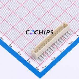 HCZZ0139-14 Wire-to-Board Pin Header Bent Lead Through Hole,P=2.54mm Connector 1x14P 2.5mm Right Angle Insert XH - Product Image 1