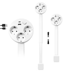 Extensor de Enchufe Eléctrico Ultrafino Giratorio 180° 0728, Diseño Plano para Ahorrar Espacio, para Uso en Interiores y Exteriores - Product Image 3