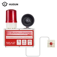 Dispositif d'alarme sonore et lumineux à un clic, modèle PS-225, matériau ABS, 120 dB, liaison IoT, cloche d'évacuation d'usine/atelier, alarme d'urgence
