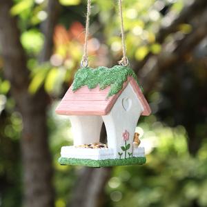 Comedero para Pájaros Colgante <span class=keywords><strong>de</strong></span> Resina ROOGO, Pintado a Mano, Artesanía para Jardín, Adorno para <span class=keywords><strong>Árbol</strong></span>, Fábrica <span class=keywords><strong>de</strong></span> Artesanía <span class=keywords><strong>de</strong></span> Poliresina - Product Image 4