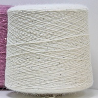 Mink Cashmere Yarn 2mm Sequins Shiny Line Hot Sale 80Colors Wool/Acrylic Blended Dyed NM14 Women Hand Knitting Customized Yarn