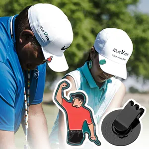 Kustom profesional paduan logam penanda bola Golf pin Lapel Enamel disesuaikan magnetik klip topi Golf untuk aksesoris