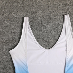 Bañador personalizado <span class=keywords><strong>de</strong></span> corte alto para mujer, traje <span class=keywords><strong>de</strong></span> baño <span class=keywords><strong>de</strong></span> una pieza con estampado <span class=keywords><strong>de</strong></span> logotipo - Product Image 4