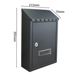 Caja <span class=keywords><strong>de</strong></span> hierro montada en la pared para exteriores 313, buzón colgante <span class=keywords><strong>de</strong></span> pared, almacenamiento <span class=keywords><strong>de</strong></span> quejas, buzón <span class=keywords><strong>de</strong></span> hierro duradero para uso comercial residencial - Product Image 6