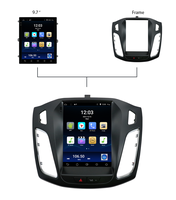 9.7 pouces navigation du véhicule android intégré sans fil image de recul GPS 2din autoradio lecteur DVD de voiture pour Ford Focus 2012-2017