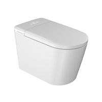 WC intelligent en céramique PLMR Y52 au design moderne, multi-tension, à poser au sol, avec siège chauffant automatique, double chasse d'eau, télécommande et éclairage nocturne