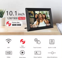 Cadre photo Wi-Fi Cloud multicolore de 10 pouces avec prise en charge MP4/MP3, résolution 1280x800 via Frameo
