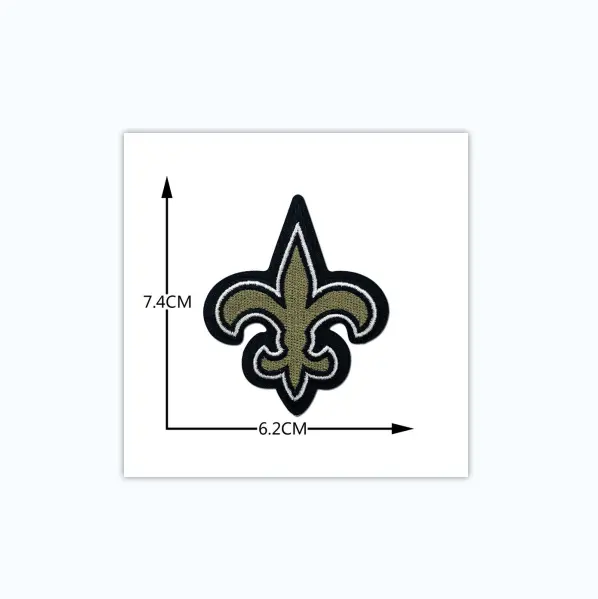 Özel NFL hayranları hediye New Orleans Saints işlemeli çıkartmalar sıcak satış
