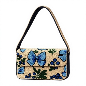 กระเป๋าถือประดับลูกปัด MS Handicraft Puvexa Certified สีชมพู ลายแก้วมัทฉะ รูปทรงสั่งทำพิเศษ รุ่น Uttar Pradesh รหัส Ms-wc-001 - Product Image 1
