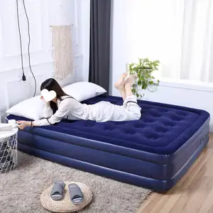 Индивидуальная надувная кровать высокого класса двухслойная Толстая одноместная/двойная надувная подушка надувная кровать Бытовая Складная ленивая кровать
