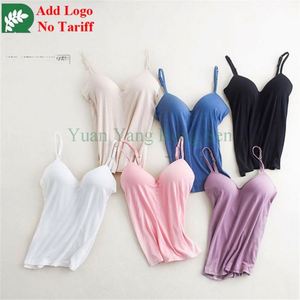 Camisola sutiã das mulheres por atacado com peito almofadas colete de uma peça sem Underwire - Product Image 6