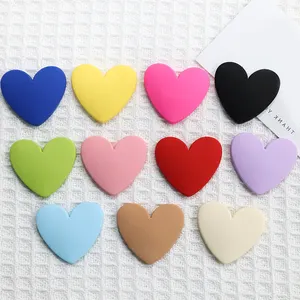 Groothandel 33*38Cm Liefde Decoratie Voor Schoenen Haar Clip Tas Diy Rood Kleurrijke Platte Rug Big Heart 2d Zacht Plastic Pvc Bedels