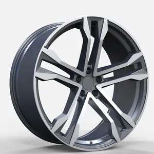 17 18 19 20 21 22 inch silver polished textured finish 5x114.3 flow form cast aluminium alloy wheels