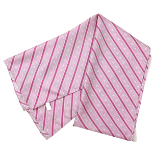 Bufandas <span class=keywords><strong>de</strong></span> seda <span class=keywords><strong>de</strong></span> lujo enrolladas a mano, cinta blanca y rosa, bufanda a rayas para concientización sobre el cáncer <span class=keywords><strong>de</strong></span> mama para mujer, bufanda ligera con logotipo oblongo - Product Image 6