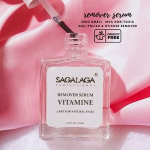 Sérum Dissolvant SAGALAGA à la Vitamine E pour Vernis à Ongles Séché à l'Air, Flacon de 15 ml, Logo Personnalisé - Product Image 3