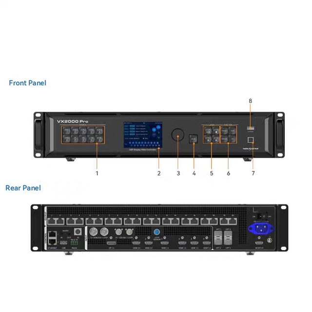 Best Price CMS130 CMS260 Novastar LED Processor VX2000pro VX1000pro VX600pro VX400pro All-in-One Stage LED Display Controller