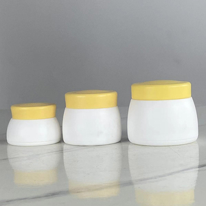 Novo Produto Hengjian: Pote de Plástico PP Vazio de 15g, 30g, 50g, 1oz, Amarelo, para Creme Cosmético e Cuidados com a Pele, Pronto para Envio - Product Image 1