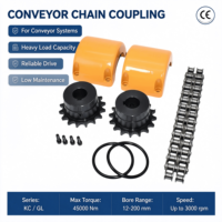 Accouplement à chaîne à rouleaux KC pour équipement minier, en acier rigide, personnalisable OEM, forgages trempés et haute efficacité, pour le marché américain